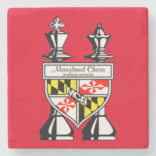 DESSOUS-DE-VERRE EN PIERRE MARYLAND CHESS