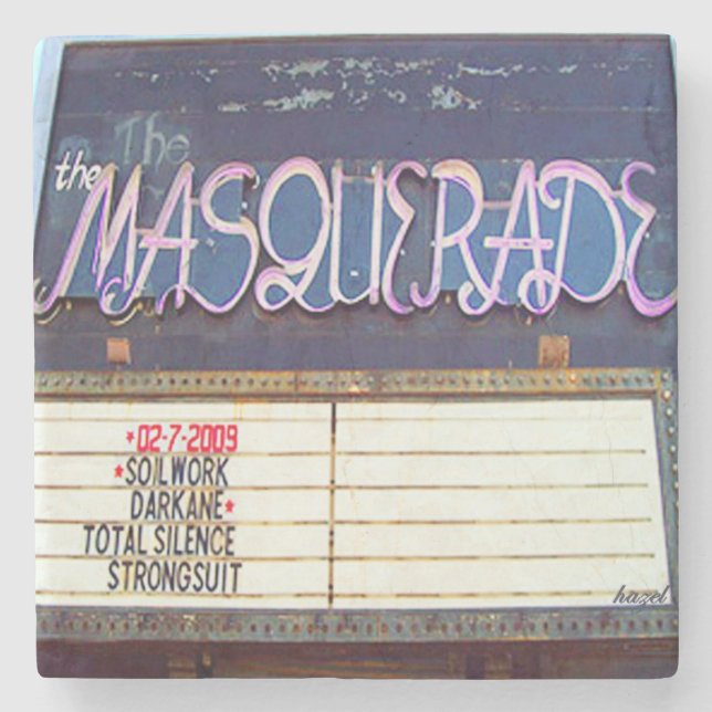 Dessous-de-verre En Pierre Mascarade, Mascarade Atlanta, Mascarade (Devant)