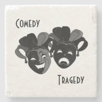 Masques de théâtre comique et de tragédie