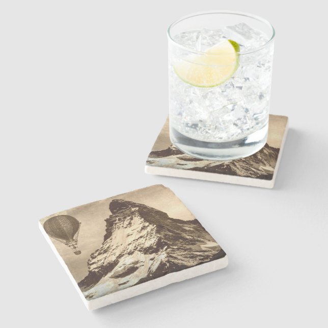 Dessous-de-verre En Pierre Matterhorn steampunk (Côté)