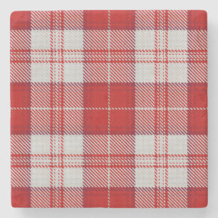 Dessous-de-verre En Pierre Menzies Red Tartan