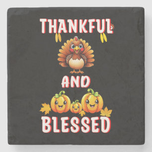 Dessous-de-verre En Pierre Merci béni 23 US Maple Novembre Thanksgiving