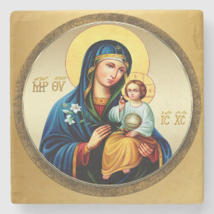 Dessous-de-verre En Pierre Mère de Dieu, vierge Marie