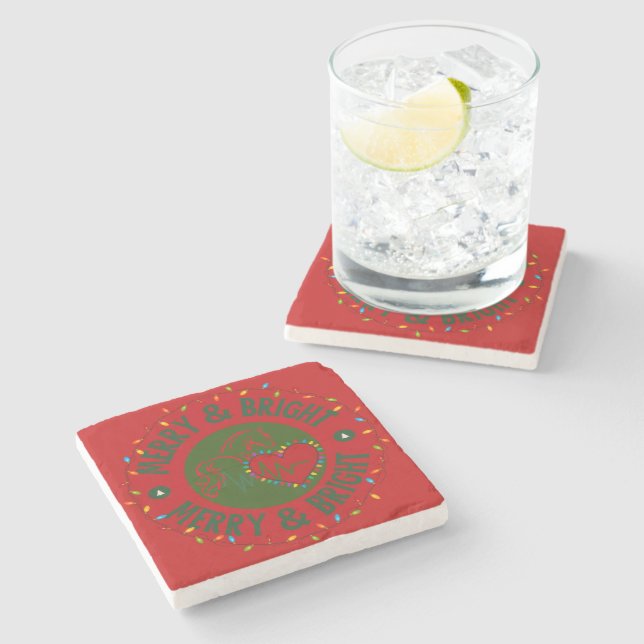 Dessous-de-verre En Pierre Merry & Bright Stone Coaster (Côté)