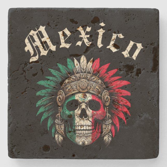 Dessous-de-verre En Pierre Mexique Aztec (Devant)