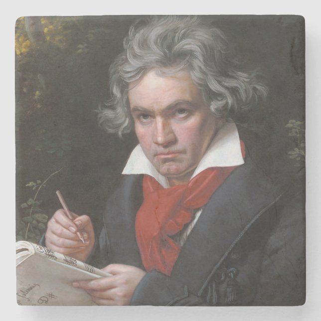 Dessous-de-verre En Pierre Missa Solemnis : Ludwig Beethoven Musique classiqu (Devant)