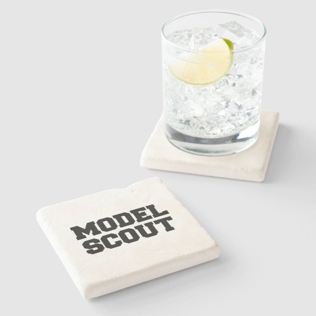 DESSOUS-DE-VERRE EN PIERRE MODÈLE DE SCOUT (Côté)
