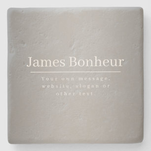 Dessous-de-verre En Pierre Modèle promotionnel modifiable pour les entreprise