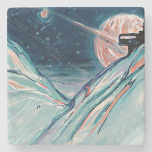 Dessous-de-verre En Pierre Mon futur chez soi dans l'espace