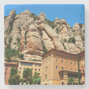 Dessous-de-verre En Pierre Monastère de Montserrat, Catalogne, Espagne