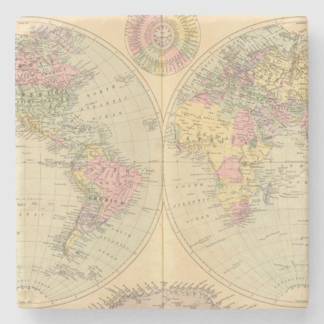 Dessous-de-verre En Pierre Monde 10 (Devant)