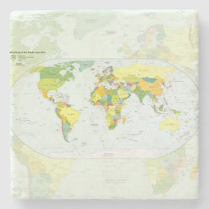 Dessous-de-verre En Pierre monde+carte+globe+pays+atlas