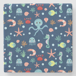 Dessous-de-verre En Pierre Monde marin