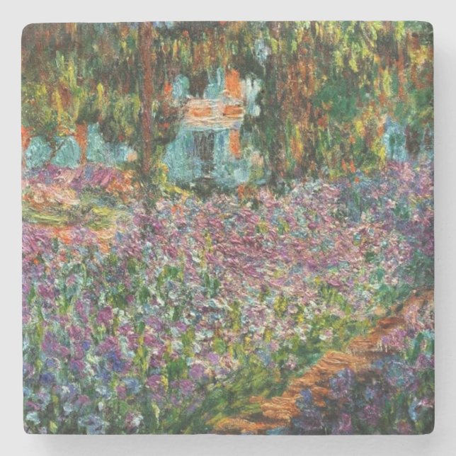 Dessous-de-verre En Pierre Monet Le jardin de l'artiste à Giverny (Devant)