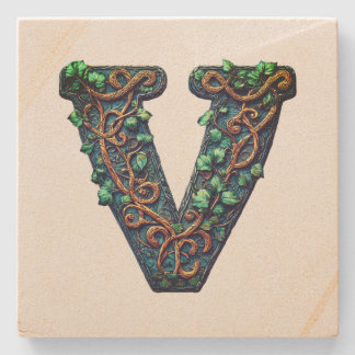 Dessous-de-verre En Pierre Monogramme