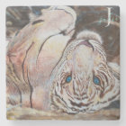 Monogramme de tigre blanc acrylique coloré