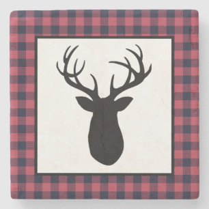 Dessous-de-verre En Pierre Montagne sauvage de bois de cerf