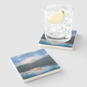 Dessous-de-verre En Pierre Montagnes et lac Pittoresque Nature Photo