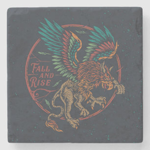 Dessous-de-verre En Pierre Montée et chute du griffon mythologique