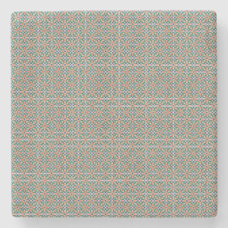 Dessous-de-verre En Pierre Moroccan Zellige Pattern Geometric Coaster
