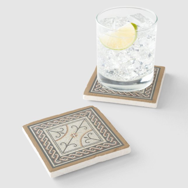Dessous-de-verre En Pierre Mosaïque byzantine (Côté)