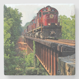 Dessous-de-verre En Pierre Moteur de train diesel classique
