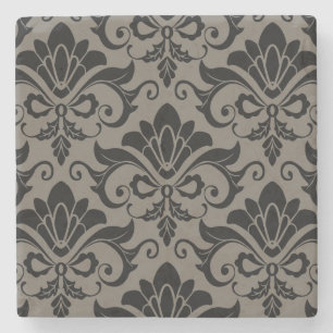 Dessous-de-verre En Pierre Motif 2 de damassé