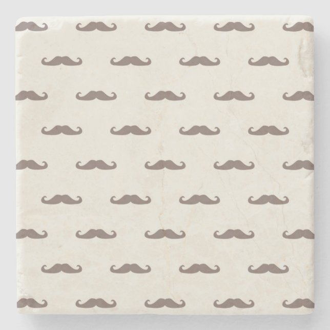 Dessous-de-verre En Pierre Motif 3 de hippie de moustache (Devant)