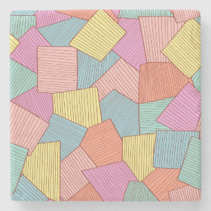 Dessous-de-verre En Pierre motif Abstrait