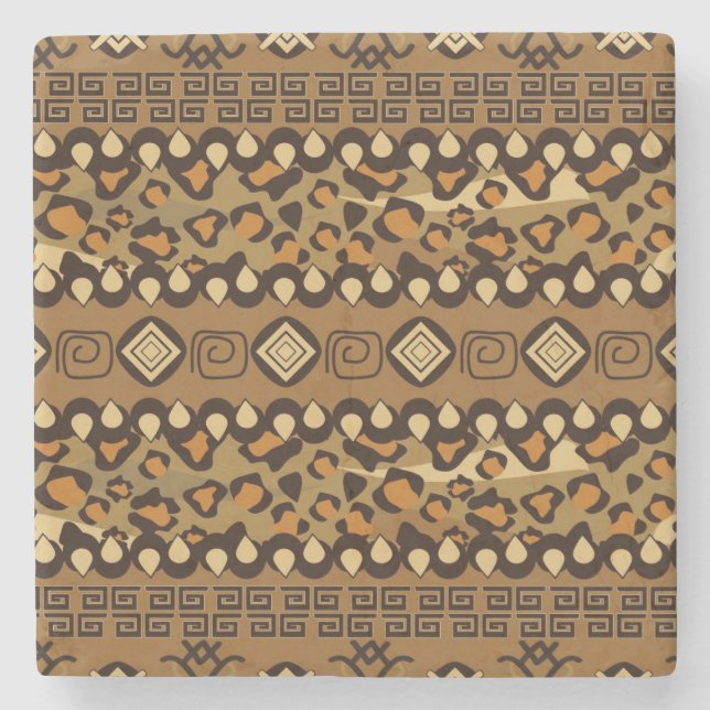 Dessous-de-verre En Pierre Motif africain de peau de guépard (Devant)