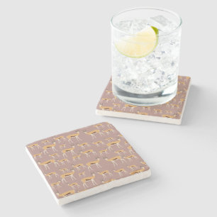 Dessous-de-verre En Pierre Motif animal sauvage d'Antelope