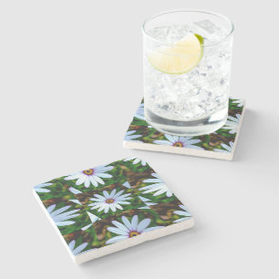 Dessous-de-verre En Pierre Motif blanc