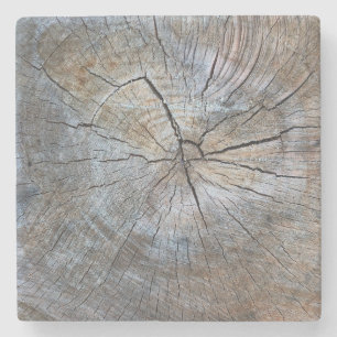 Dessous-de-verre En Pierre Motif d'anneau rustique