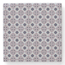 Motif de carreau orné lilas vintage