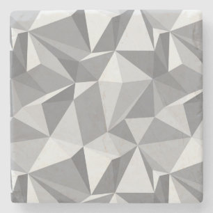 Dessous-de-verre En Pierre Motif de diamant - polygone abstrait