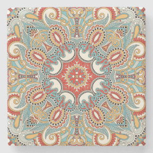 Dessous-de-verre En Pierre Motif de mosaïque marocaine