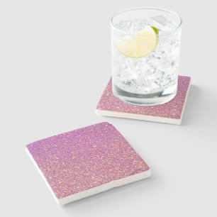 Dessous-de-verre En Pierre Motif de Parties scintillant rose fille