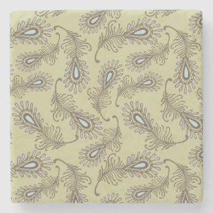 Dessous-de-verre En Pierre Motif de plume