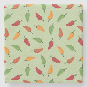 Dessous-de-verre En Pierre Motif de poivre de piments