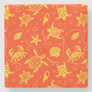 Dessous-de-verre En Pierre Motif de tortues