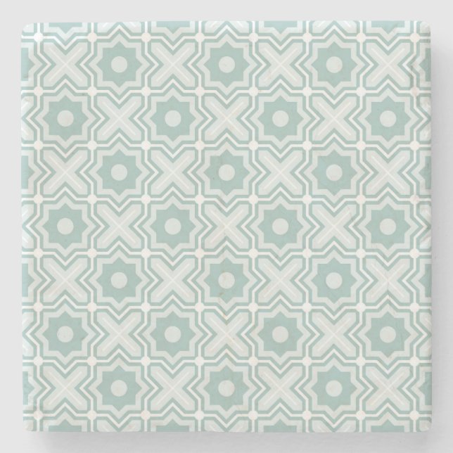 Dessous-de-verre En Pierre Motif de treillis en bande (Devant)