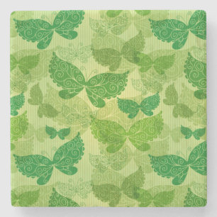 Dessous-de-verre En Pierre Motif de vert de ressort