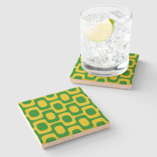 Dessous-de-verre En Pierre Motif du trottoir d'Ipanema, Motif de plage, Brési