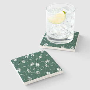 Dessous-de-verre En Pierre motif feuille