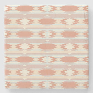 Dessous-de-verre En Pierre Motif géométrique dans le style aztèque 3