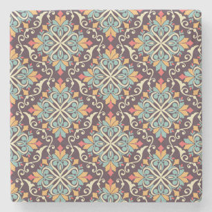 Dessous-de-verre En Pierre Motif marocain en carreaux