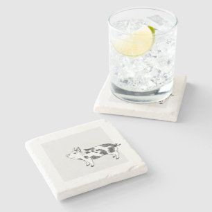 Dessous-de-verre En Pierre Motif minimaliste de Cottagecore vintage représent