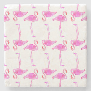 Dessous-de-verre En Pierre Motif rose 2 de Flamant rose