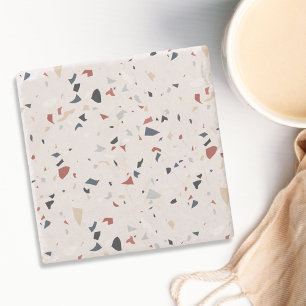Dessous-de-verre En Pierre Motif sans couture en terrazzo italien abstrait mo