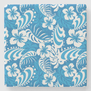 Dessous-de-verre En Pierre Motif tropical de ketmie